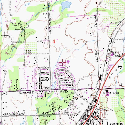 Topographic Map of Church of Jesus Christ of Latter Day Saints, CA