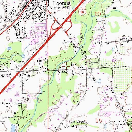 Topographic Map of First Assembly of God Church, CA