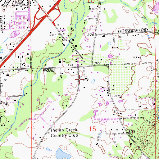Topographic Map of First United Methodist Church, CA
