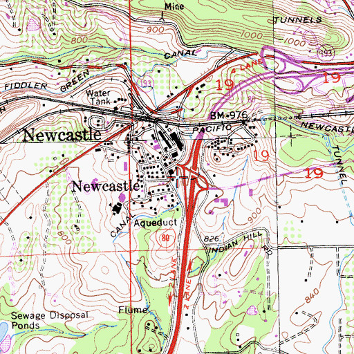 Topographic Map of Exit 115, CA