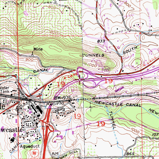 Topographic Map of Exit 116, CA