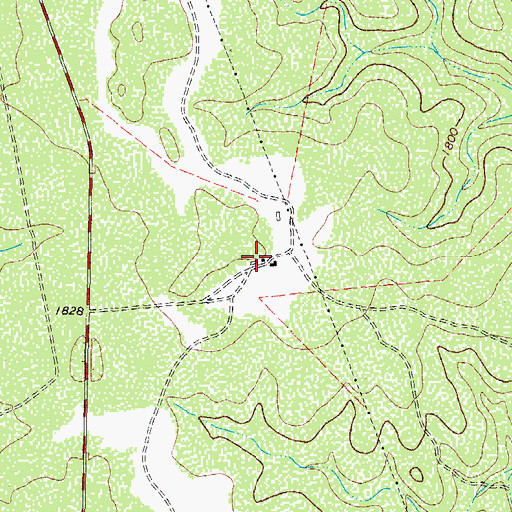Topographic Map of R Prosser Ranch, TX