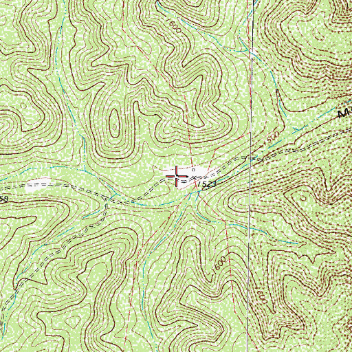 Topographic Map of Jarrett Ranch, TX