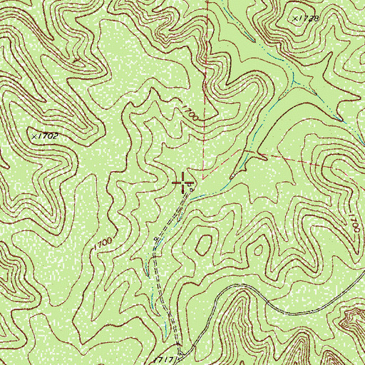 Topographic Map of J Brite Ranch, TX