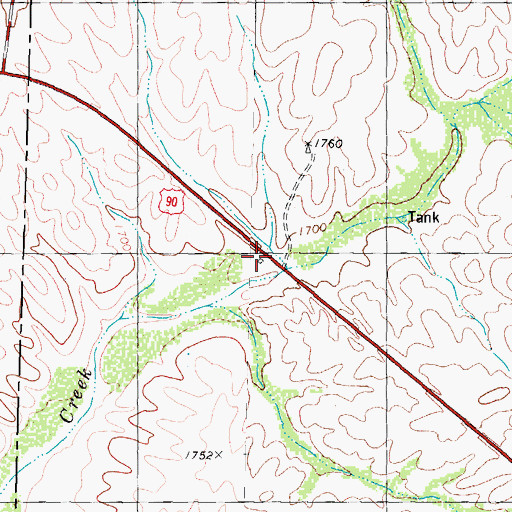Topographic Map of Owen Ranch, TX