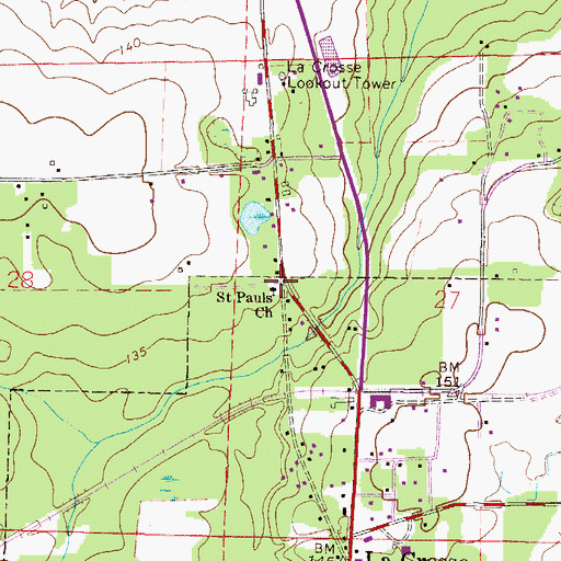 Topographic Map of Bethel African Methodist Episcopal Church, FL