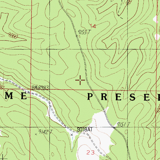Topographic Map of V T Ridge Number One Tank, AZ
