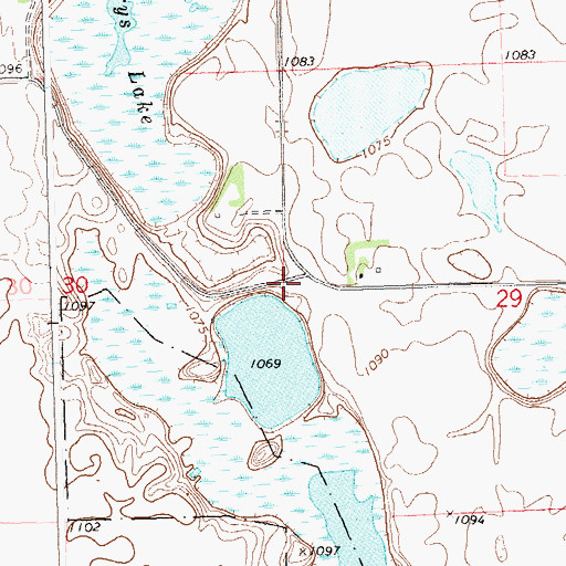 Topographic Map of School Number 16 (historical), MN