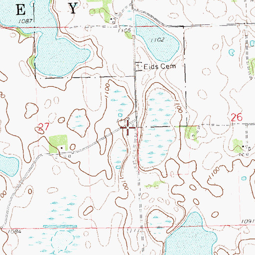 Topographic Map of School Number 47 (historical), MN
