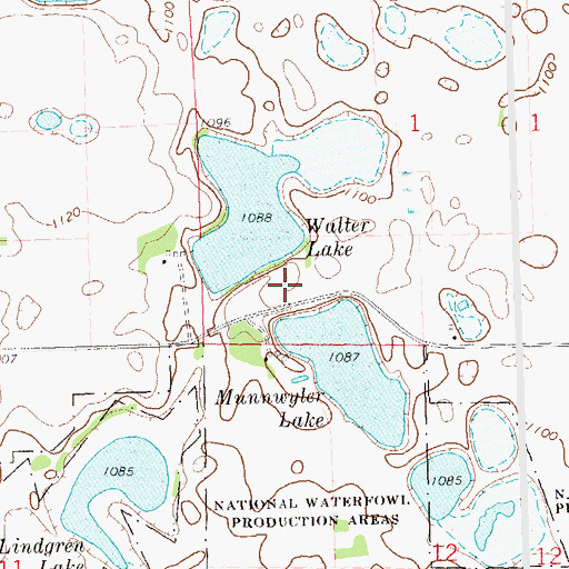 Topographic Map of School Number 22 (historical), MN