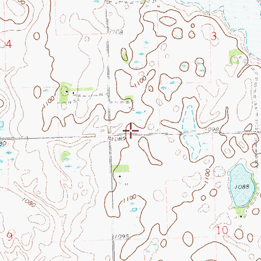 Topographic Map of School Number 48 (historical), MN