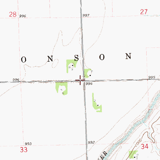 Topographic Map of School Number 54 (historical), MN