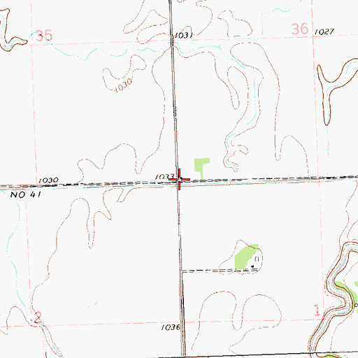 Topographic Map of School Number 55 (historical), MN