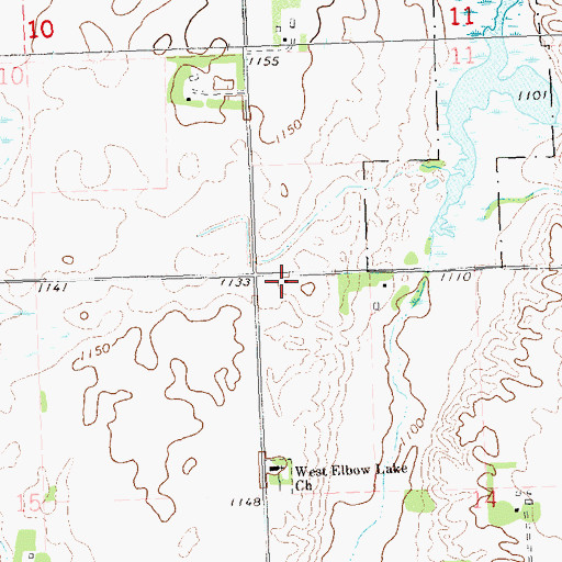 Topographic Map of School Number 10 (historical), MN