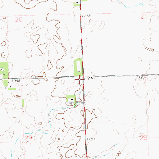 Topographic Map of School Number 17 (historical), MN