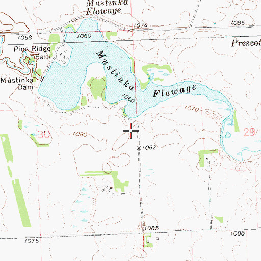 Topographic Map of School Number 19 (historical), MN