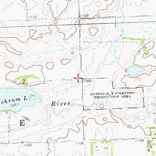 Topographic Map of School Number 58 (historical), MN