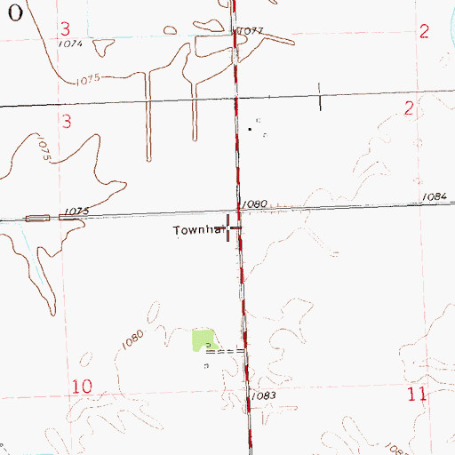 Topographic Map of School Number 68 (historical), MN