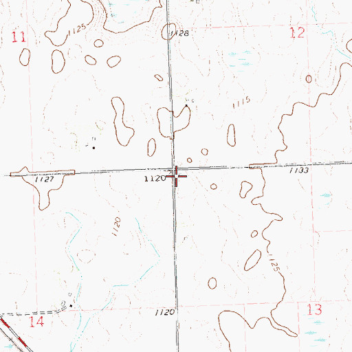Topographic Map of School Number 56 (historical), MN