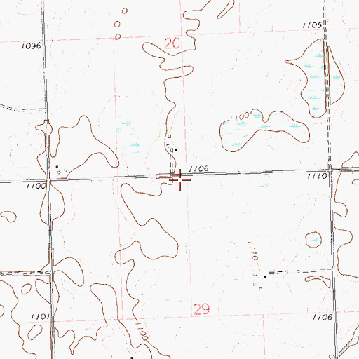 Topographic Map of School Number 42 (historical), MN