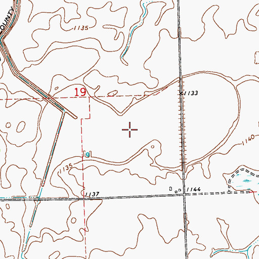 Topographic Map of Horseshoe Lake (historical), MN