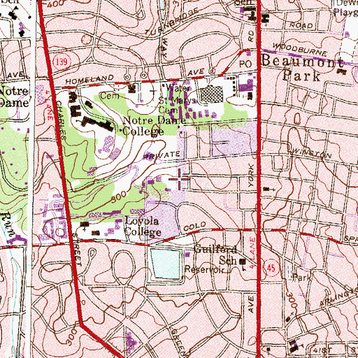 Topographic Map of Early House, MD