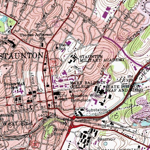 Topographic Map of Chris House, VA