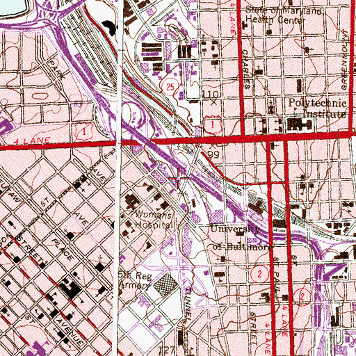 Topographic Map of Fox Building, MD