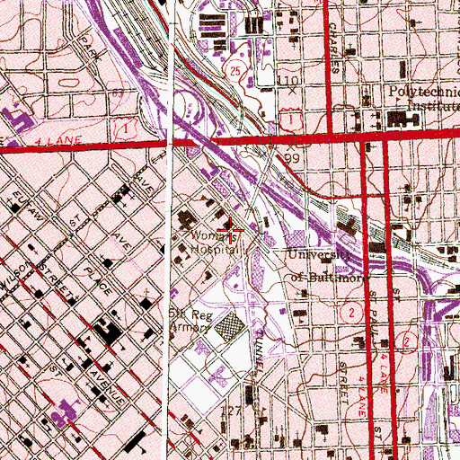 Topographic Map of Main Building Annex, MD