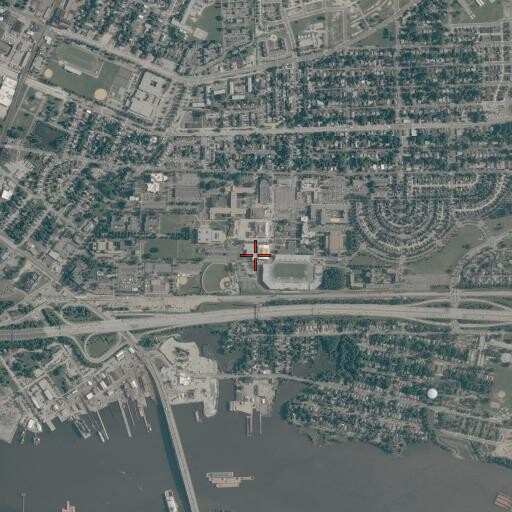 Aerial/Satellite Image of James D Gill Health & Physical Education Building, VA