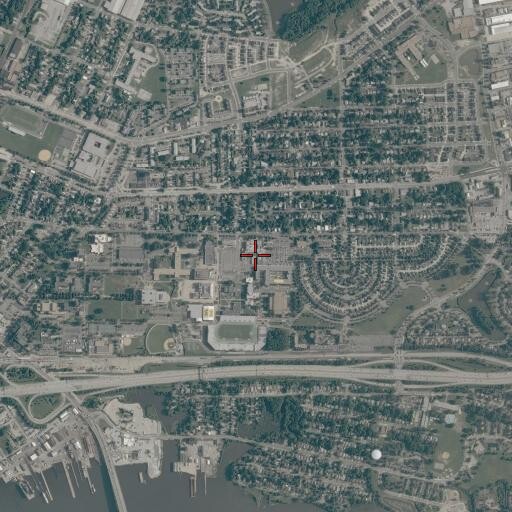 Aerial/Satellite Image of Norfolk Community Hospital, VA