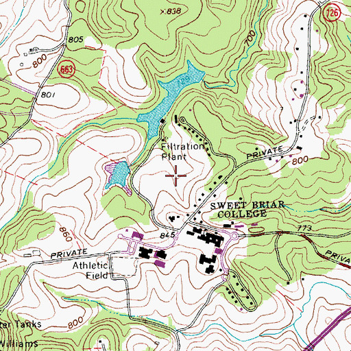 Topographic Map of Riding Hunt Course, VA