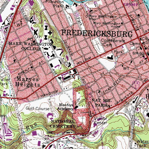 Topographic Map of Jepson Alumni Executive Center, VA