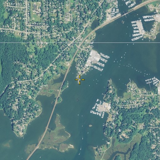 Aerial/Satellite Image of Spence Point, CT