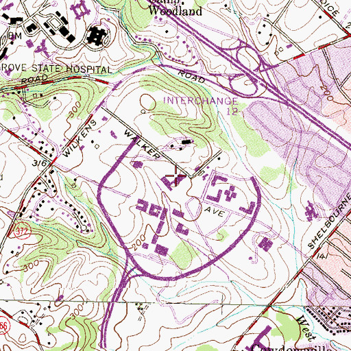 Topographic Map of Albin O Kuhn Library and Gallery, MD