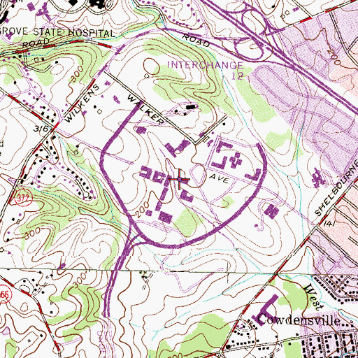 Topographic Map of Biological Sciences Lecture Hall, MD