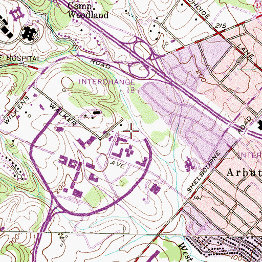 Topographic Map of Harbor Hall, MD