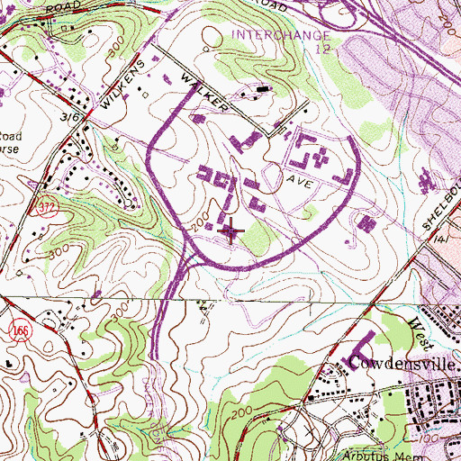 Topographic Map of Retriever Activities Center, MD