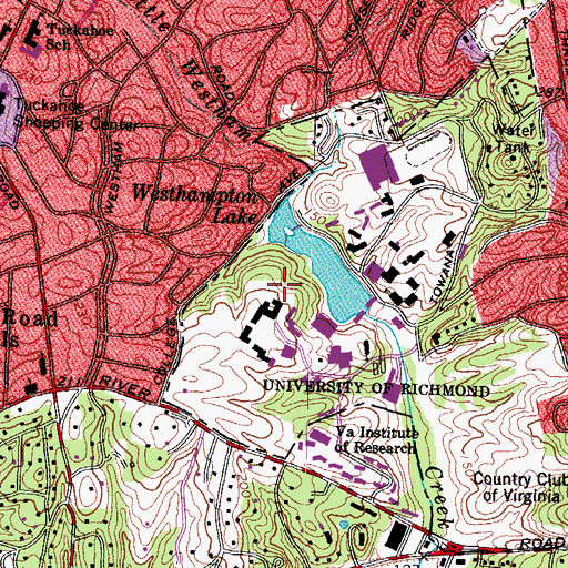 Topographic Map of Jenkins Greek Theatre, VA