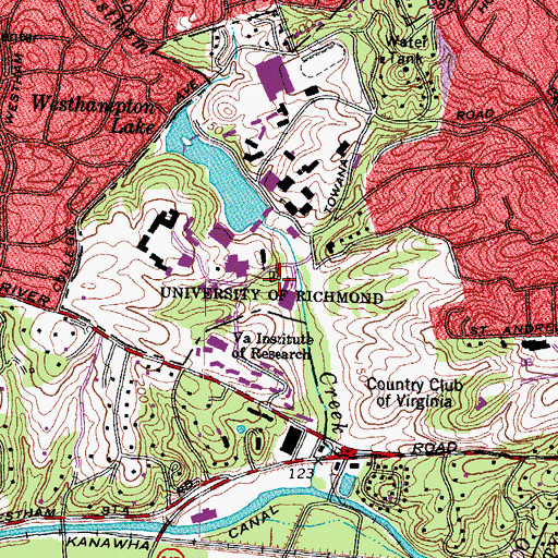 Topographic Map of Phonathon Center, VA