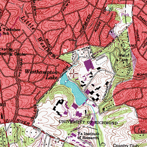 Topographic Map of Pitt Basement Field, VA
