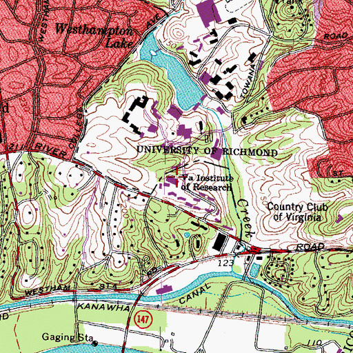 Topographic Map of School of Continuing Studies, VA