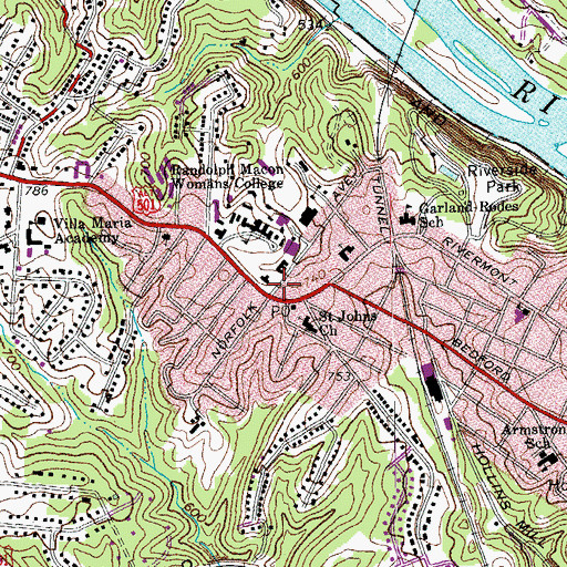 Topographic Map of Butler House, VA