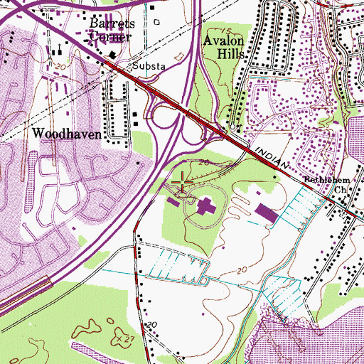 Topographic Map of Regent University Classroom Building, VA