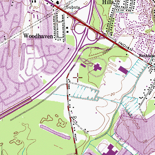 Topographic Map of Regent University Library Building, VA