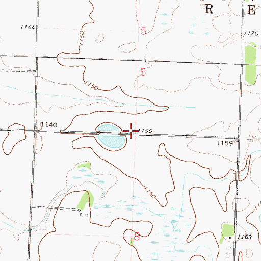 Topographic Map of School Number 36 (historical), MN