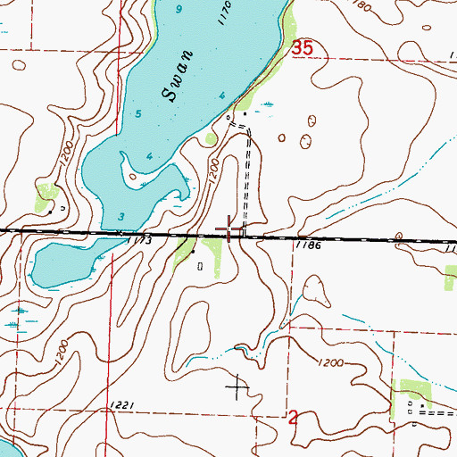 Topographic Map of School Number 66 (historical), MN