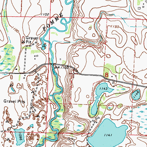 Topographic Map of School Number 5 (historical), MN