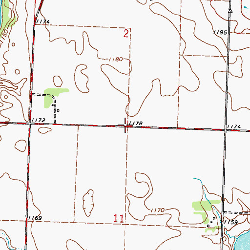 Topographic Map of School Number 9 (historical), MN