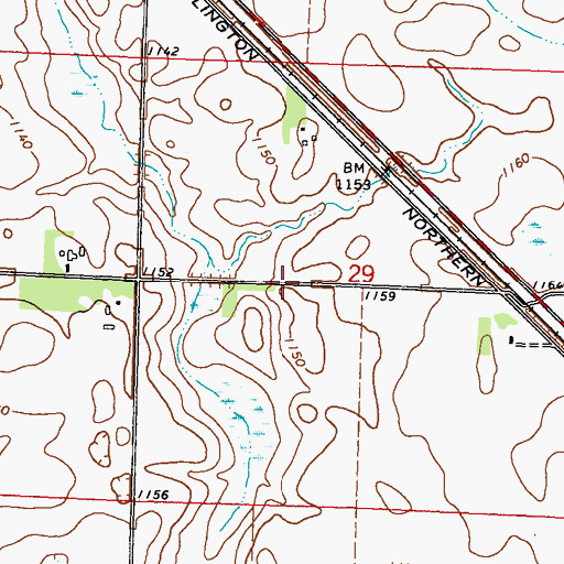 Topographic Map of School Number 6 (historical), MN